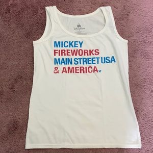 Disney 4th of July tank, size S